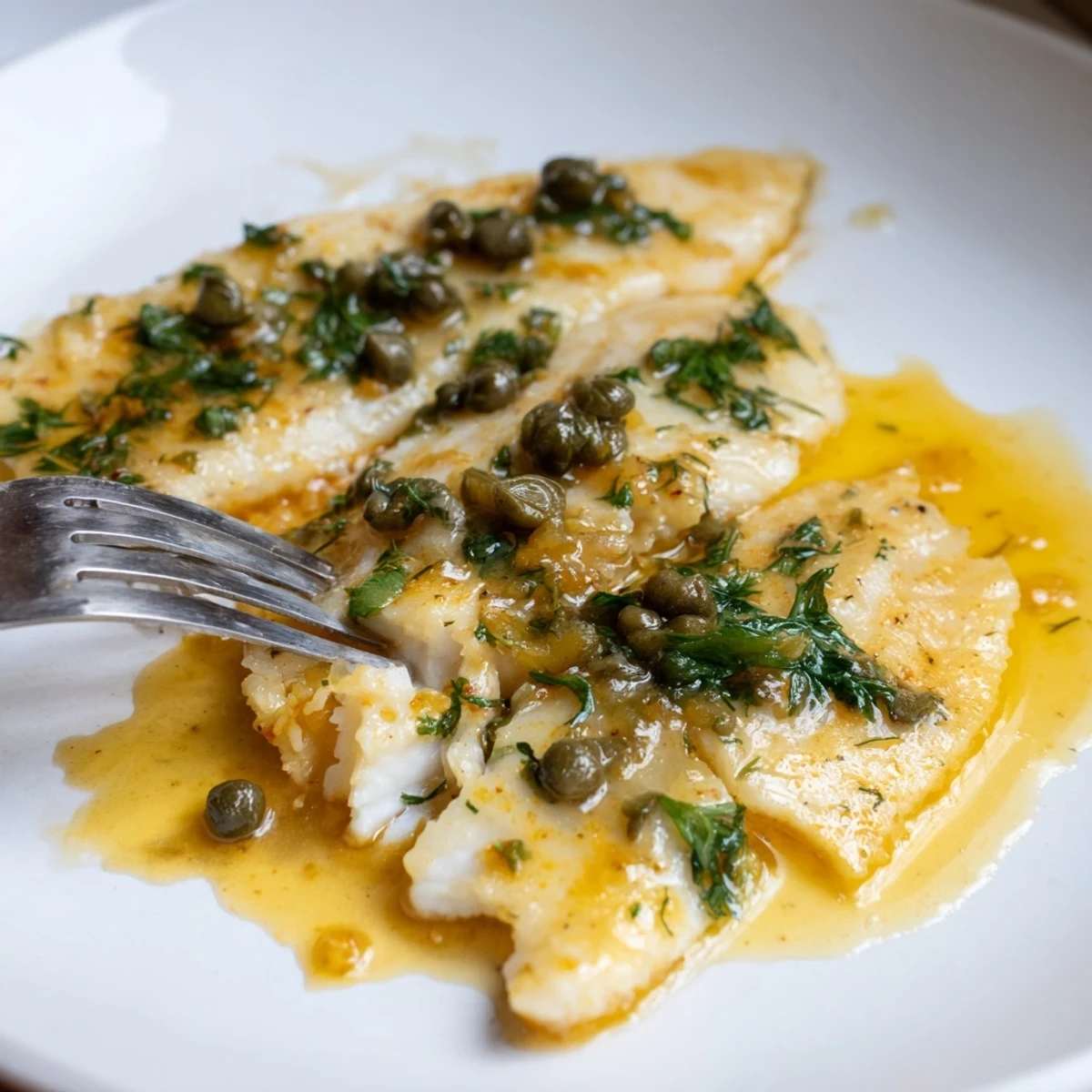Succulent Simple Fork-Friendly Lemon-Herb Tilapia, perfectly pan-seared and seasoned with fresh herbs and lemon.