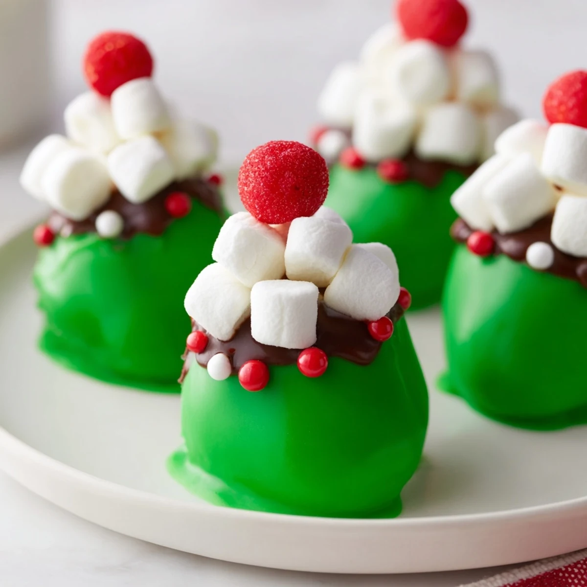 Chocolate Dipped Elf Strawberries