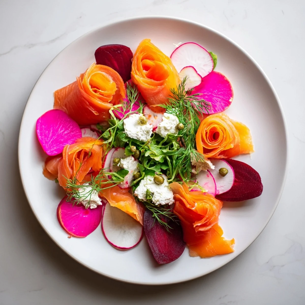 Beautifully arranged Winter Harvest Smoked Salmon Board, perfect for a festive gathering with savory bites.