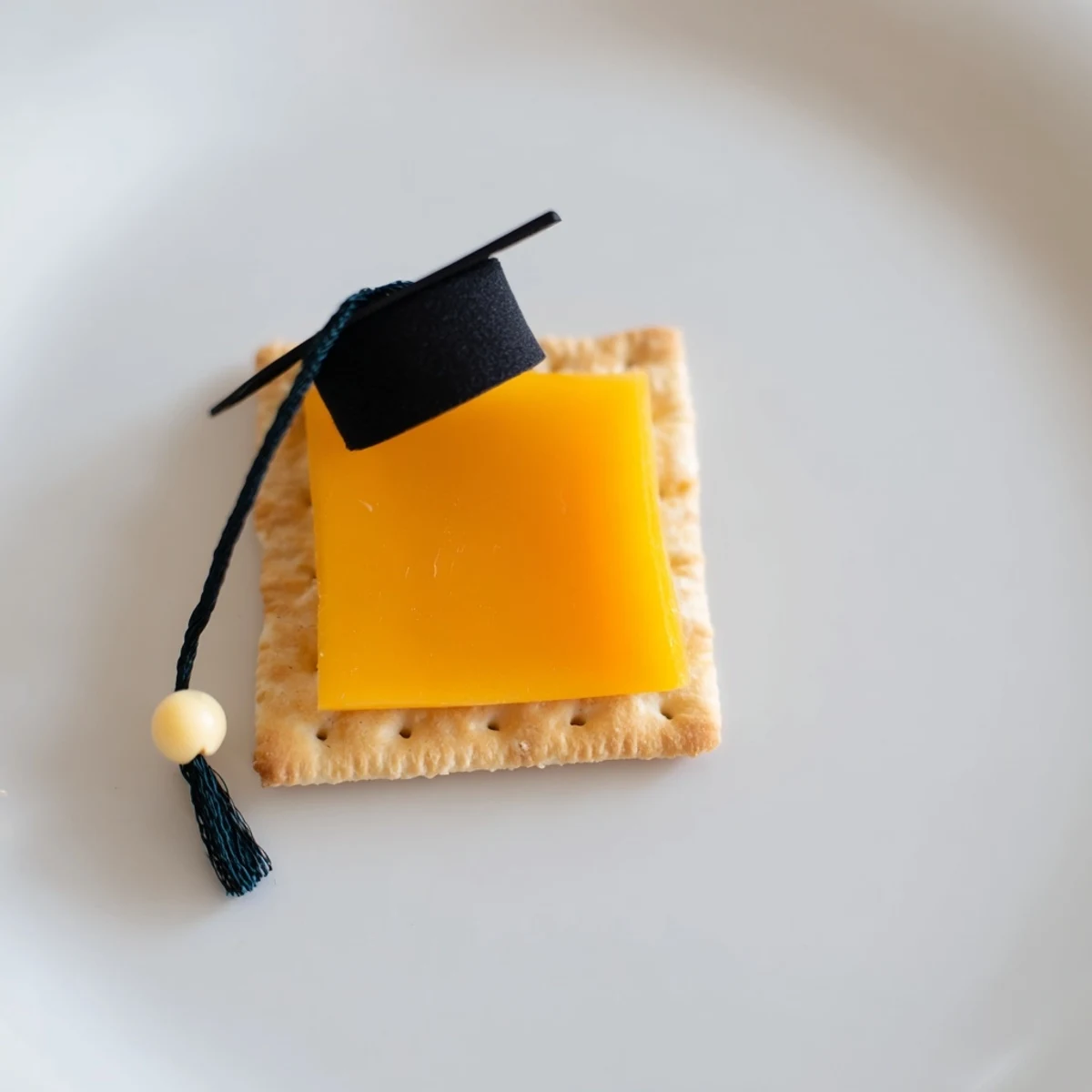 Graduation Cap Snacks arranged on a platter, ready to be enjoyed at a party celebration.
