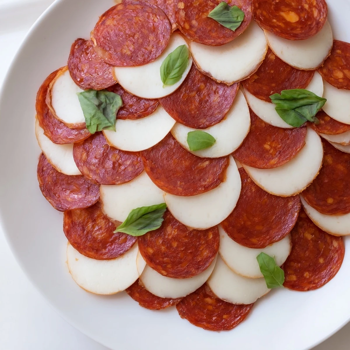 Dragon Scale appetizer, a colorful masterpiece showcasing overlapping pepperoni and melty cheese.