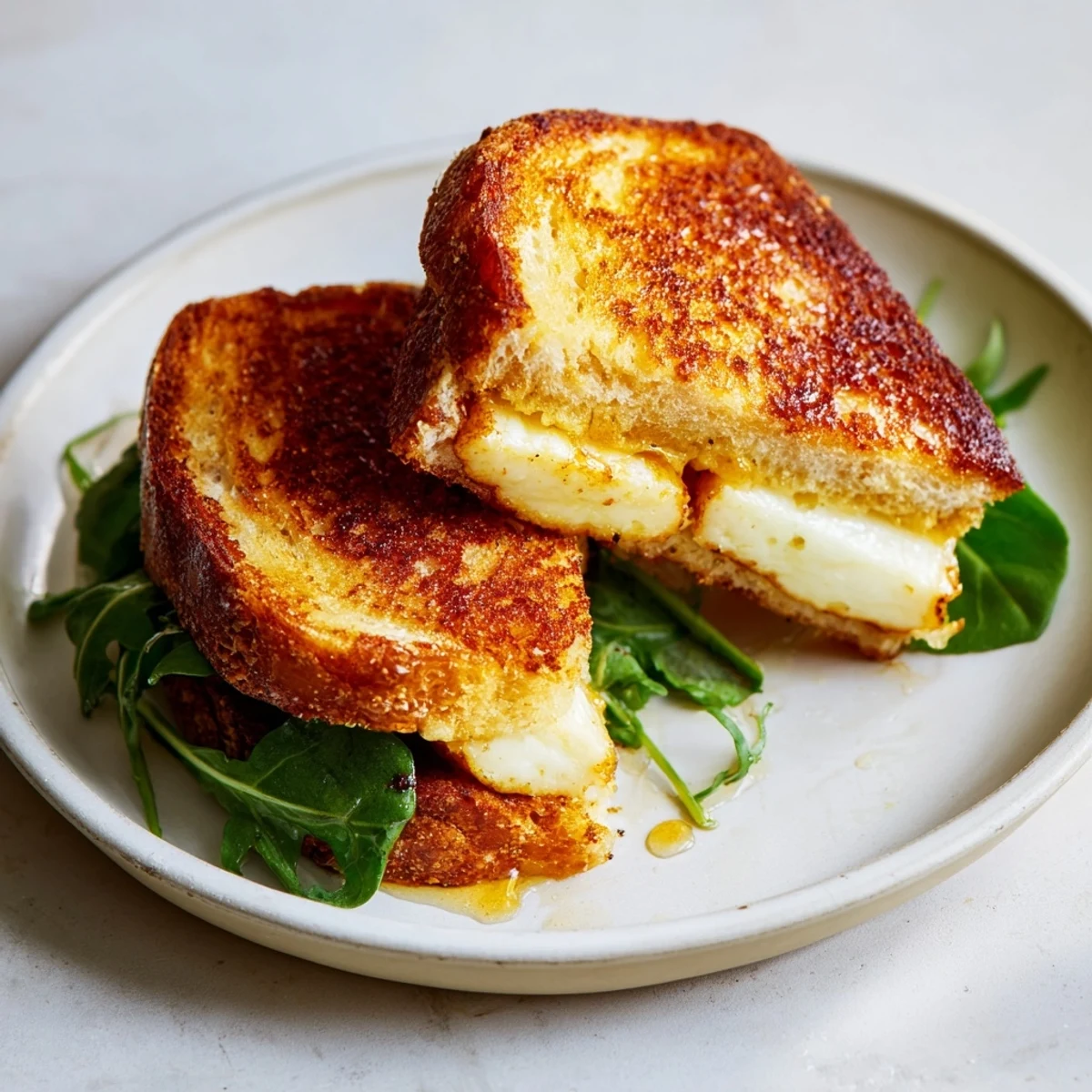 Crispy Halloumi Grilled Cheese