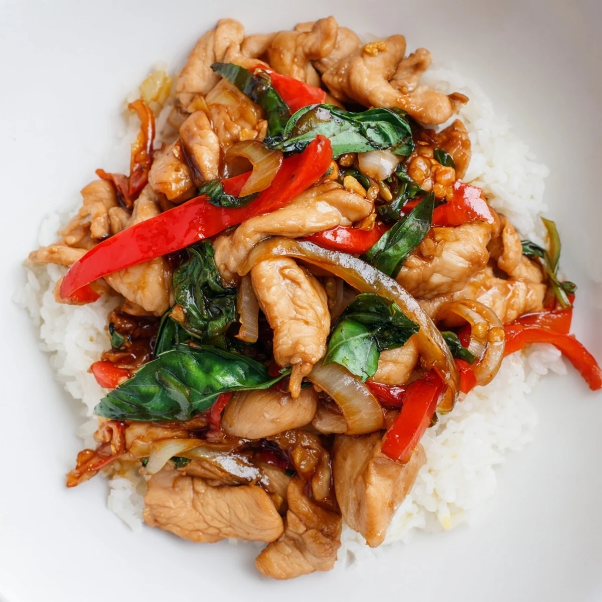 Thai Basil Chicken Bowls