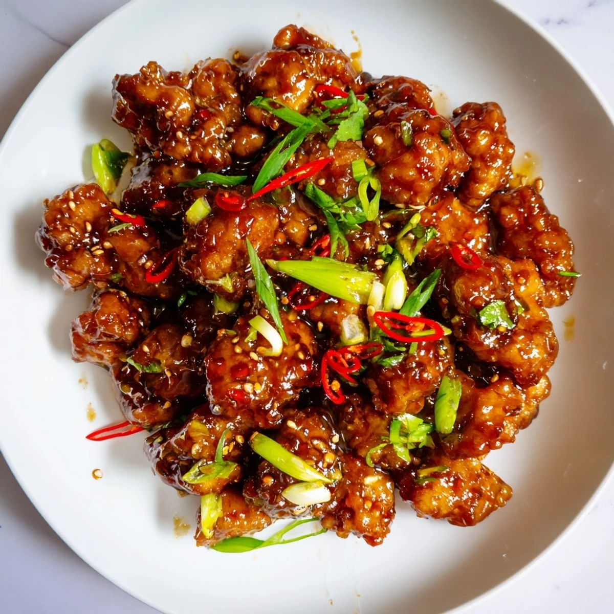 Savory and sweet: Bite-sized Vietnamese Caramel Chicken, coated in a sticky, umami-rich caramel sauce.