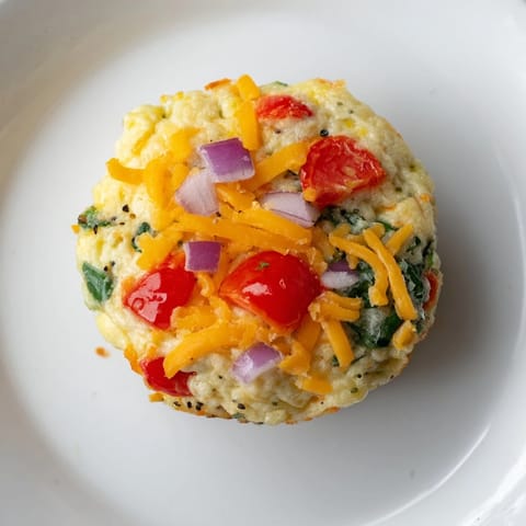 Veggie Egg Muffins Protein Bites