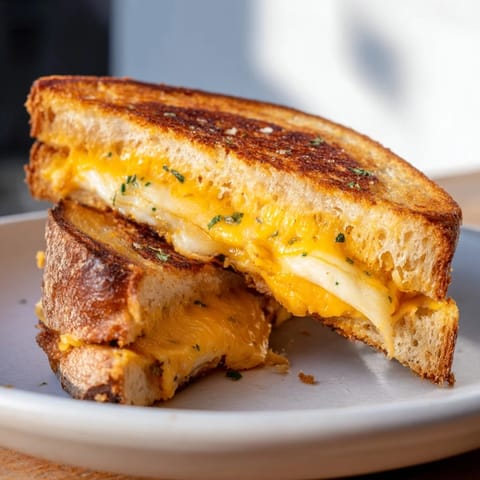 Garlic Butter Mayo Grilled Cheese
