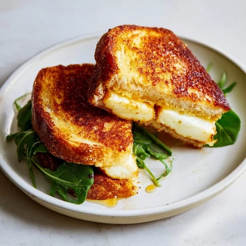 Crispy Halloumi Grilled Cheese