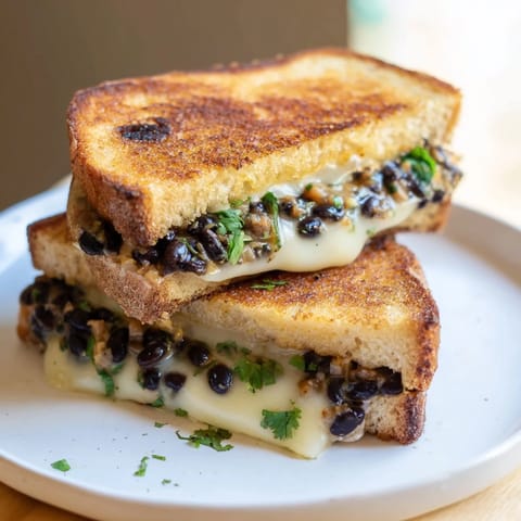 Black Bean Grilled Cheese