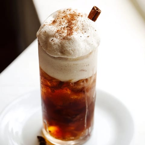 Homemade Iced Chai Foam