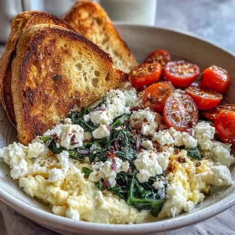 Spinach and Feta Breakfast Bowl