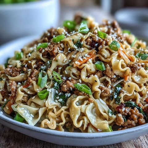 Creamy Potsticker Noodle Stir-Fry