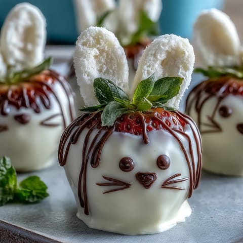 Easter Strawberry Bunnies