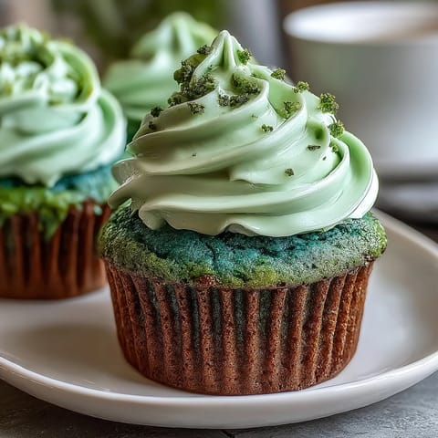 St Pattys Green Velvet Cupcakes