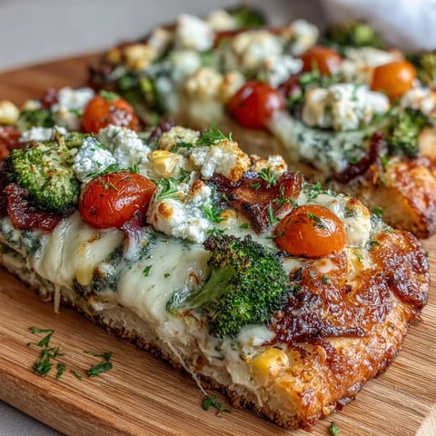 St. Patricks Rainbow Veggie Pizza