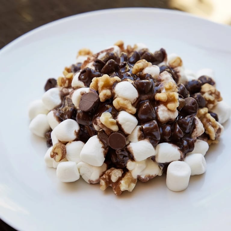 Melting chocolate mixes with fluffy marshmallows in this easy, flavorful chocolate chip treat.