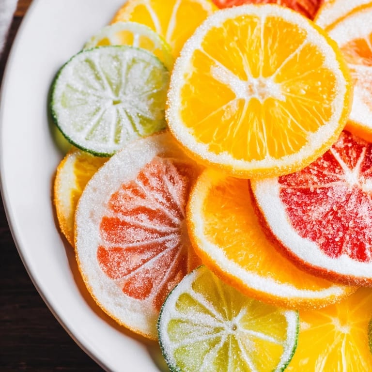 Thinly sliced oranges, lemons, and limes shimmer, ready to elevate any mocktail with these citrus slices.