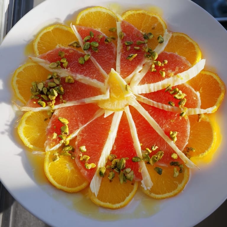 Enjoy this gorgeous Clockwork Orange platter! It’s a delightful arrangement of citrus slices and cheese.
