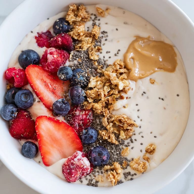 Creamy vanilla protein ice cream bowls, looking smooth and perfectly chilled, ready to eat.