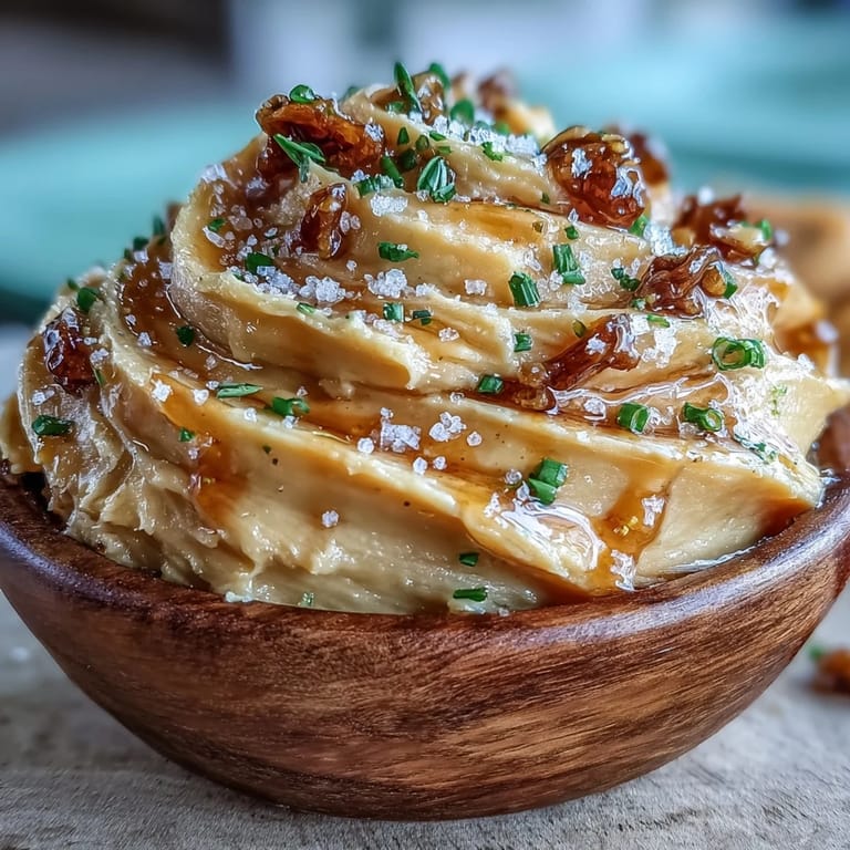 Luscious compound butter blending wildflower honey, fleur de sel, and herbs for a sweet-savory treat.  