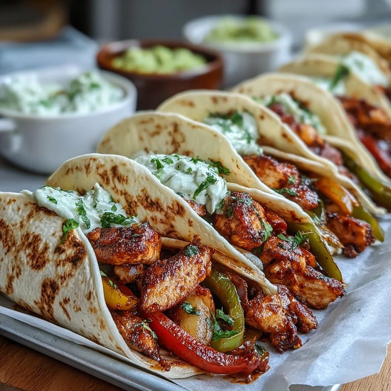 Juicy Sheet pan chicken fajitas, boasting smoky spices layered with tender, caramelized vegetables.