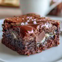 Decadent tahini chocolate brownies with a rich, fudgy texture and creamy tahini swirl, perfect for dessert lovers.